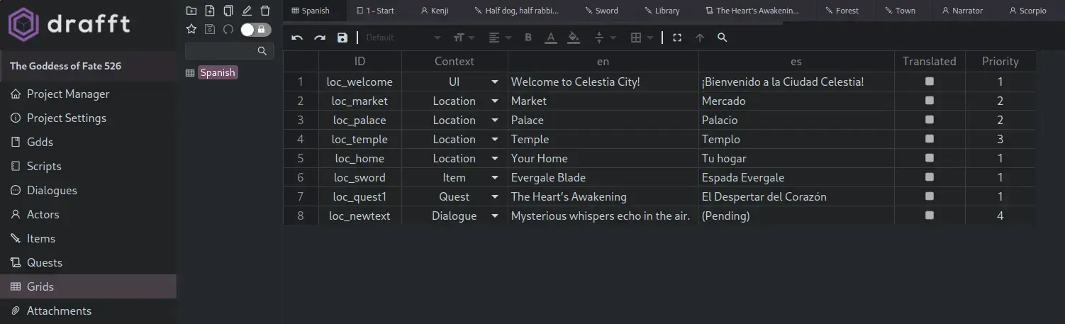 Grid Editor Interface